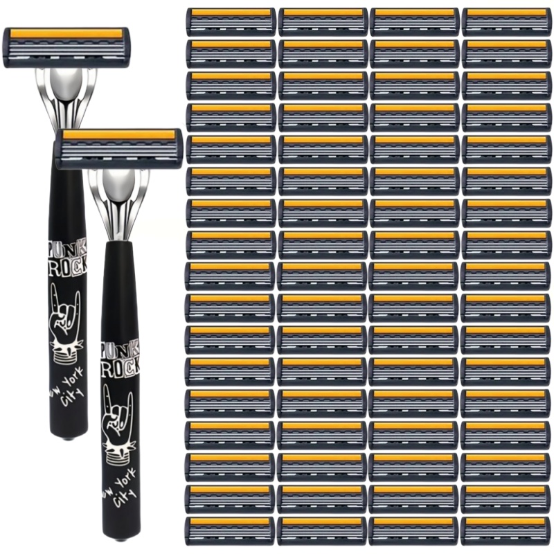 Safety Razor Handle - Metallgriff Manueller Professioneller Gesichtspflege- und Bart-Rasierer