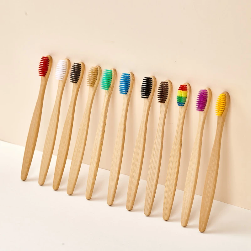 Bamboo Toothbrush - 5/10/20/30 Stück bunte Bambus-Zahnbürsten mit weichen