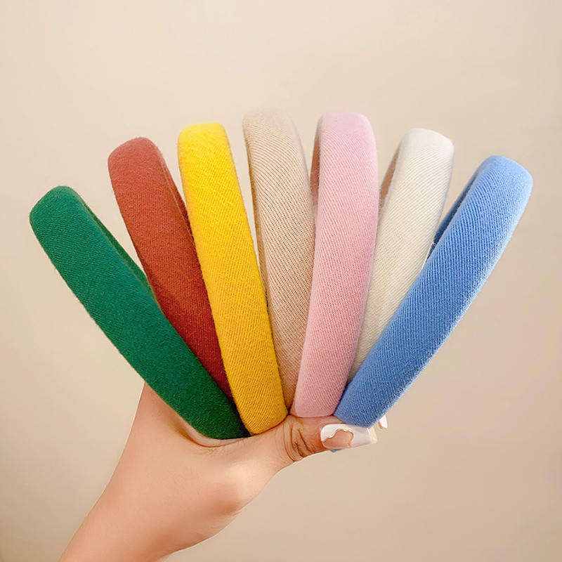 Eco Sponge - Farbenfroher Leinen-Haarreif: Einfaches, schlichtes Gesichtswasch-Stirnband, temperamentvoller