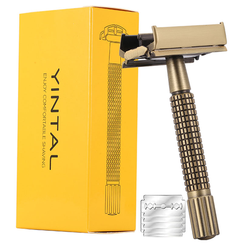 Safety Razor Handle - YINTAL Messing Männer Sicherheit TTO Rasierer