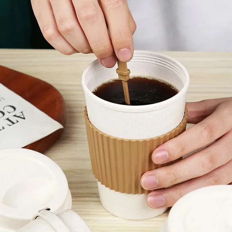 450ml Kaffeetassen mit Deckel  – Reusable Straw Bewertung und Preis