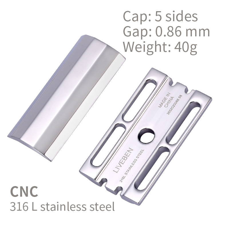 CNC 316L Edelstahl Doppelschne – Safety Razor Handle Bewertung und Preis