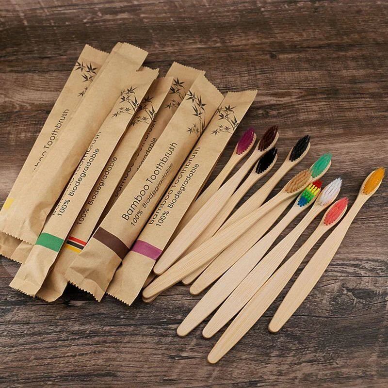Zufällige Farbe 5/10 Stück Bam – Bamboo Toothbrush Bewertung und Preis