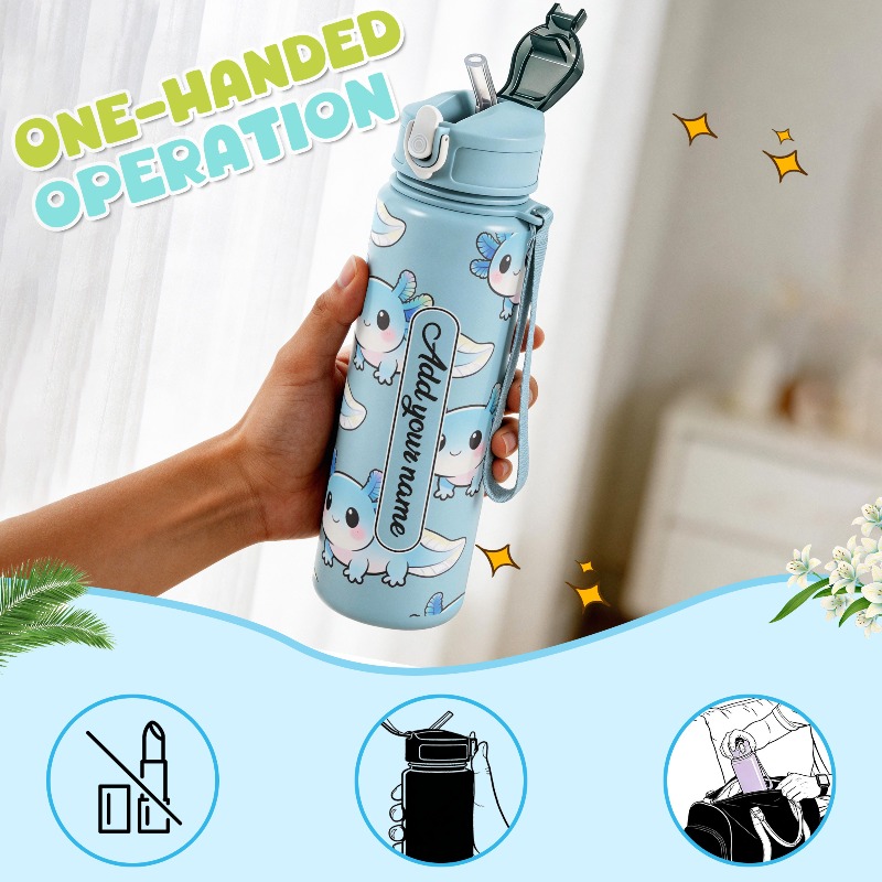 750ml Personalisierte Wasserfl – Reusable Straw Bewertung und Preis
